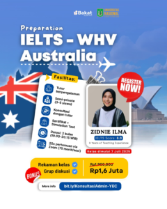 Kelas Persiapan IELTS Untuk Working Holiday Visa (WHV)
